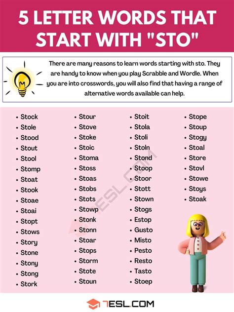 Words That Start with STO